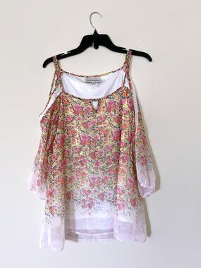 Urban collection. Floral tank top, lightweight blouse ✿